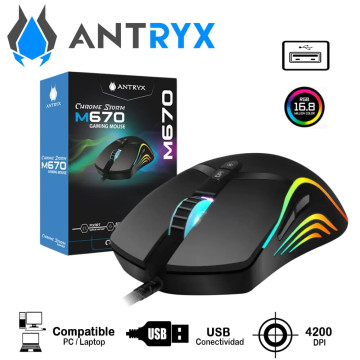 Mouse ANTRYX M670 RGB...